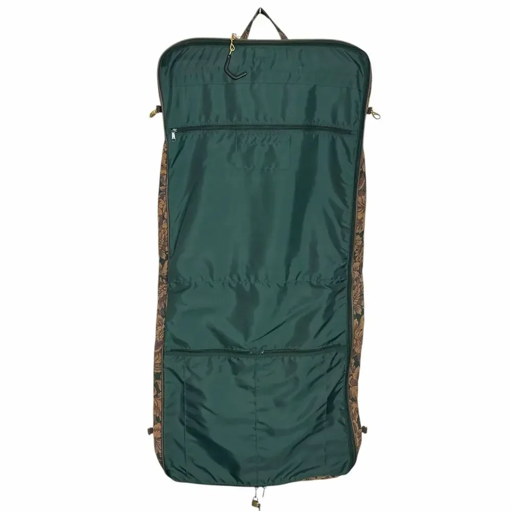 VTG 90s Protocol by Waverly Tapestry Garment Bag Travel Suit Luggage NOS NWT